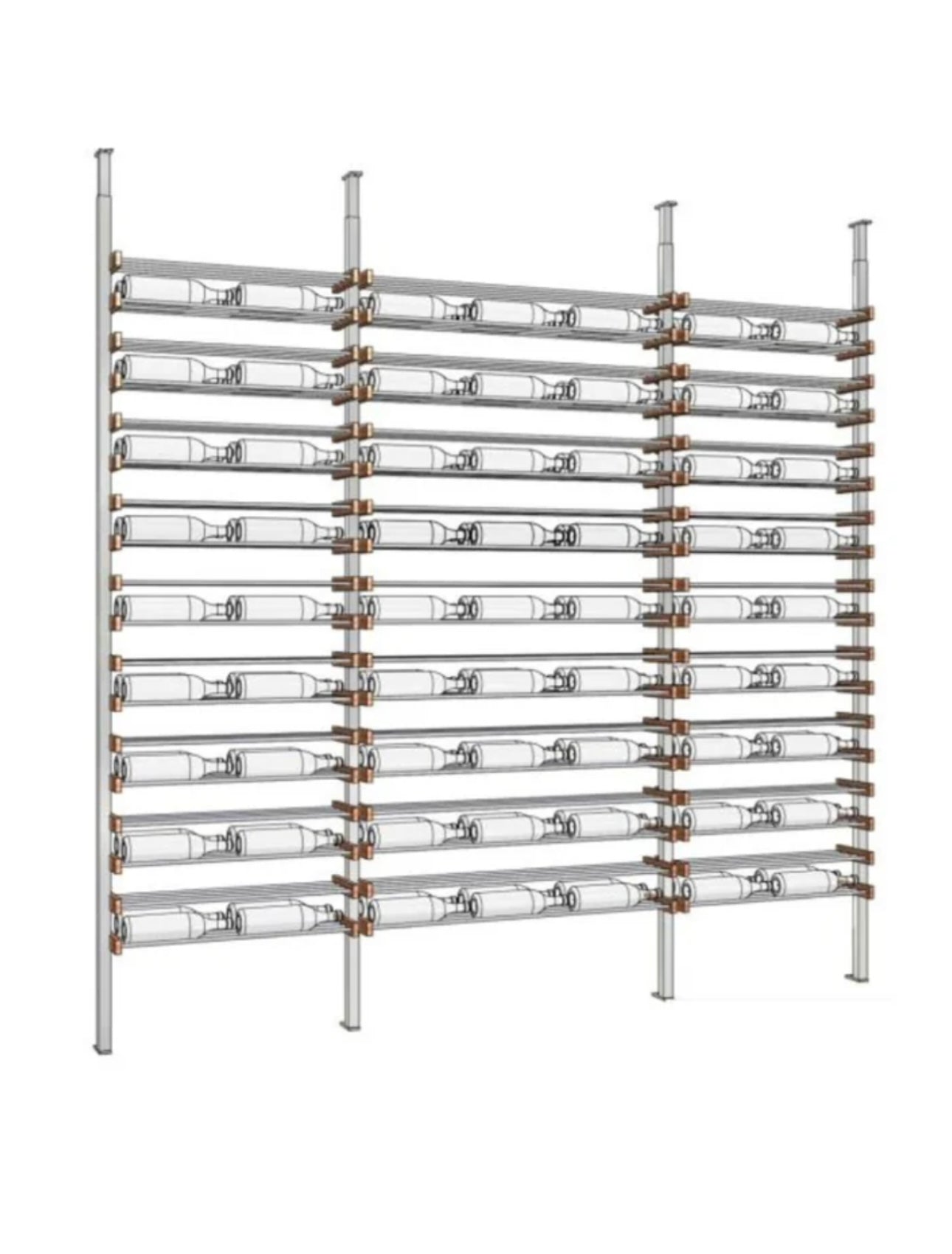 The Streamline, Walnut And Silver Metal