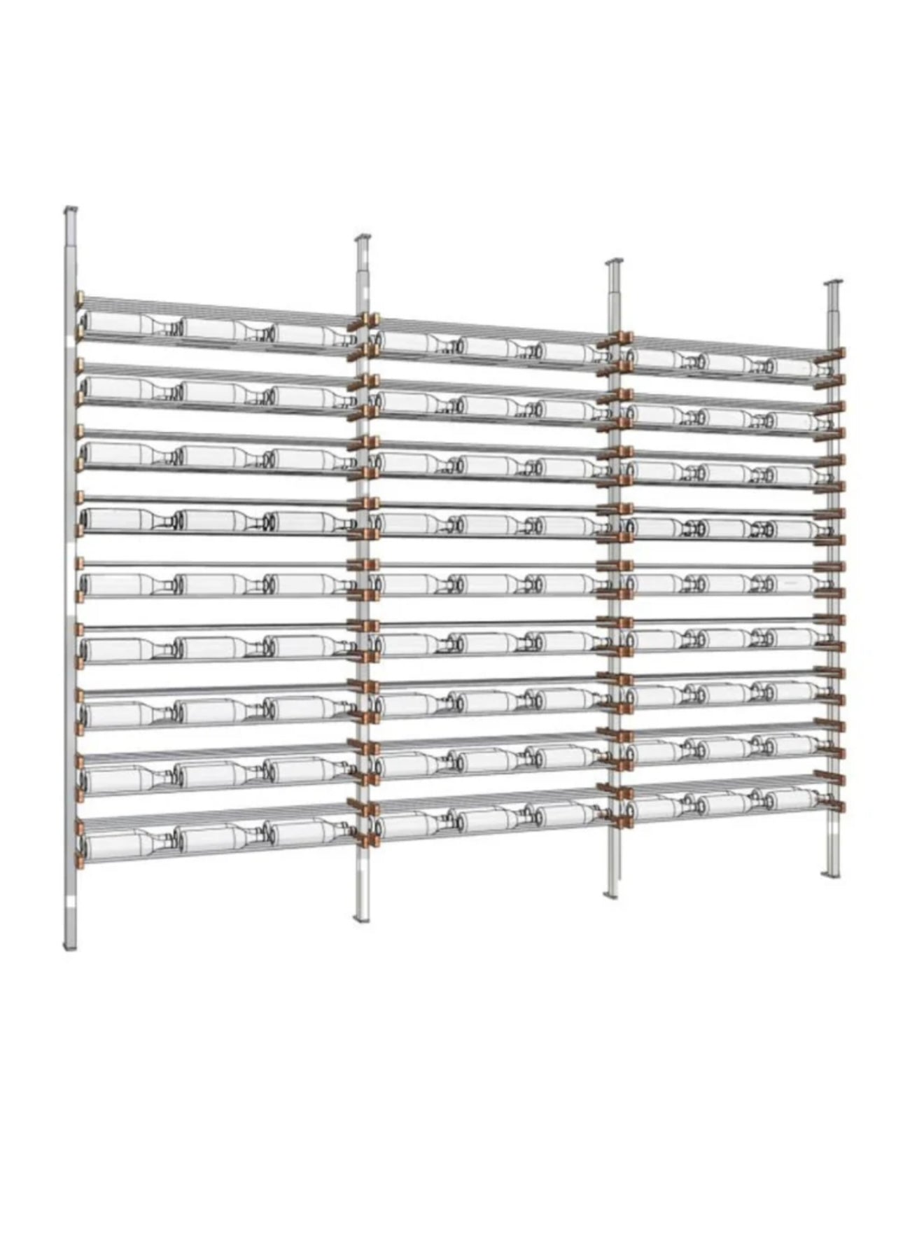 The Streamline, Walnut And Silver Metal