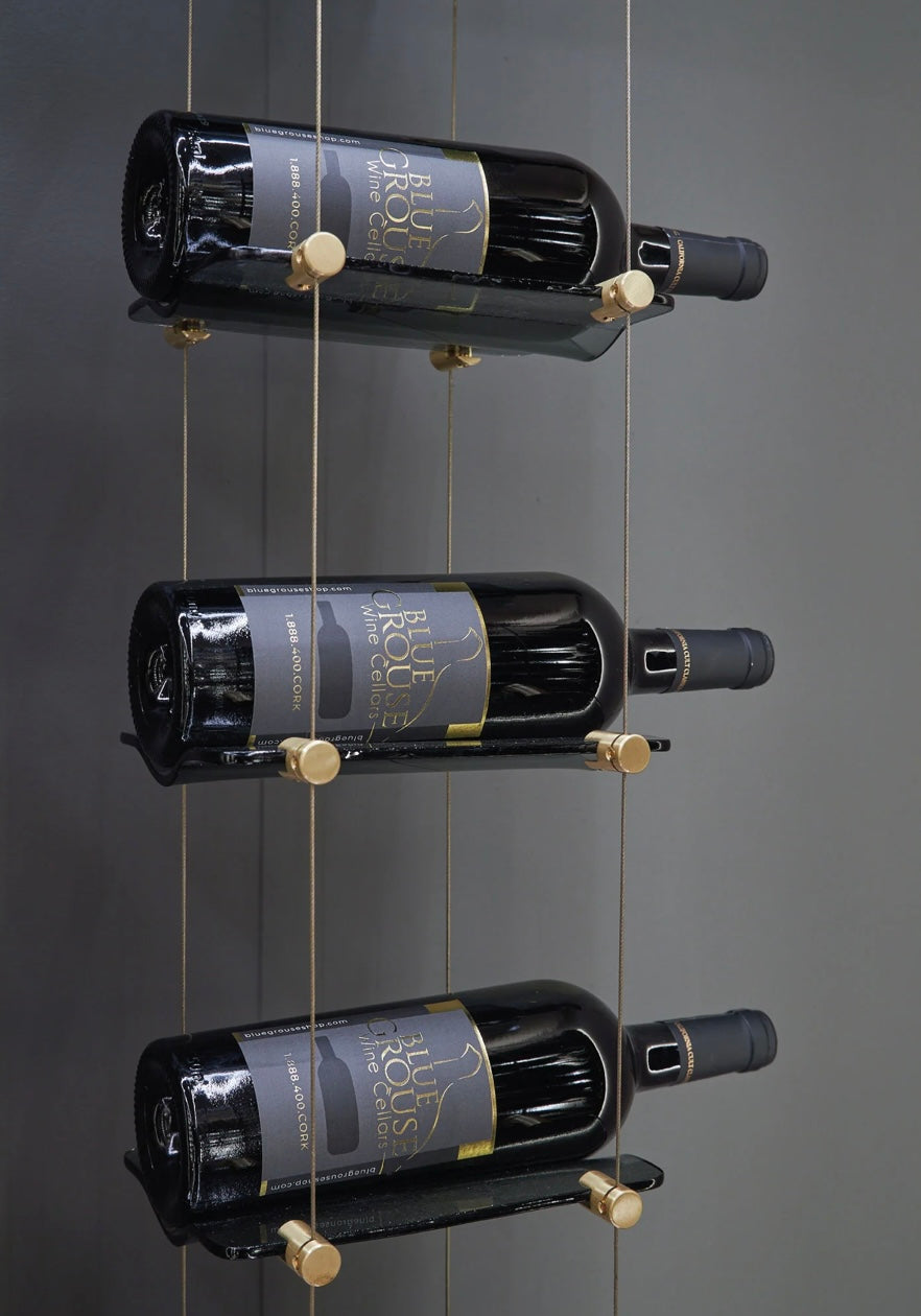 12 Bottle Float Cable Wine Racking Display Kit