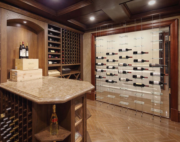12 Bottle Float Cable Wine Racking Display Kit