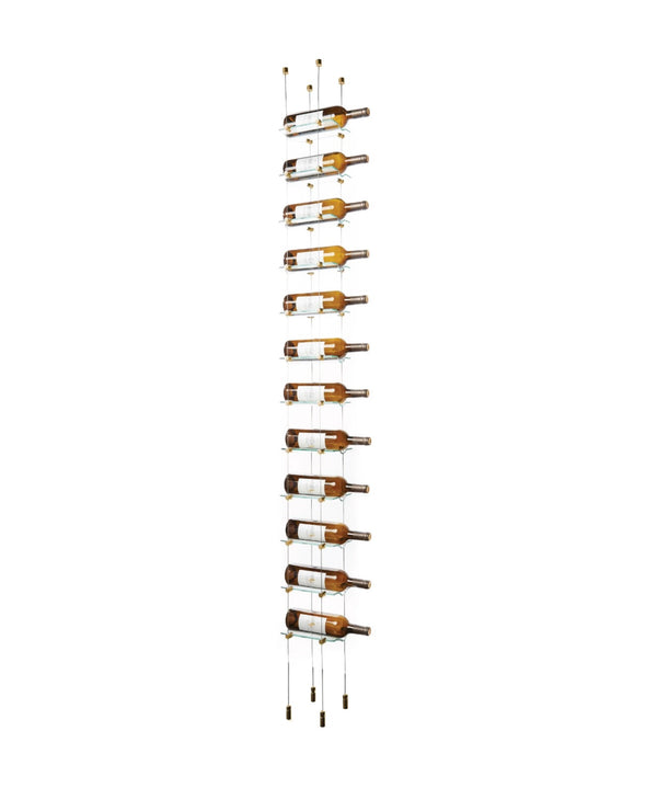 12 Bottle Float Cable Wine Racking Display Kit