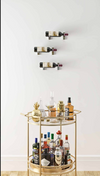 W Series Wine Rack Bottle Height (wall mounted metal wine storage)
