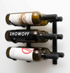 W Series Wine Rack 1 (modern wall mounted metal bottle storage)