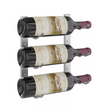 W Series Wine Rack 1 (modern wall mounted metal bottle storage)