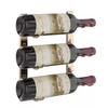 W Series Wine Rack 1 (modern wall mounted metal bottle storage)