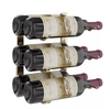 W Series Wine Rack 1 (modern wall mounted metal bottle storage)