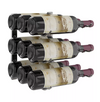W Series Wine Rack 1 (modern wall mounted metal bottle storage)