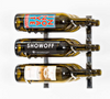 W Series Wine Rack 1 (modern wall mounted metal bottle storage)
