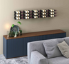 W Series Wine Rack 1 (modern wall mounted metal bottle storage)