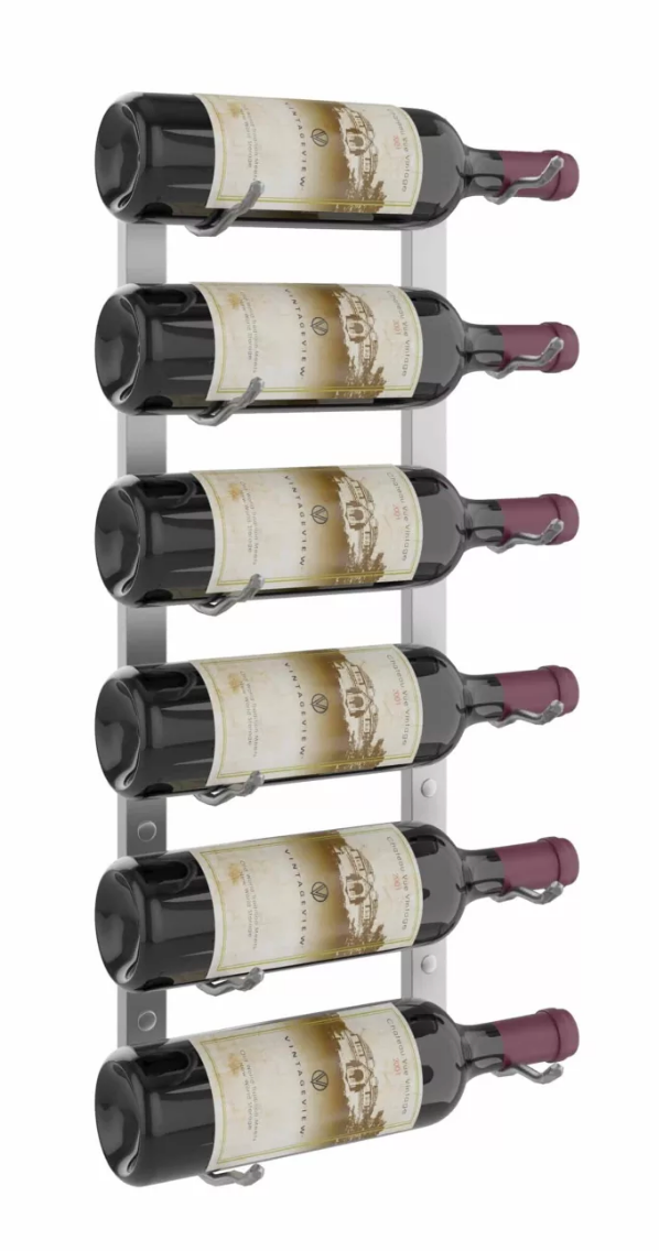 W Series Wine Rack 2 (wall mounted metal wine bottle storage)