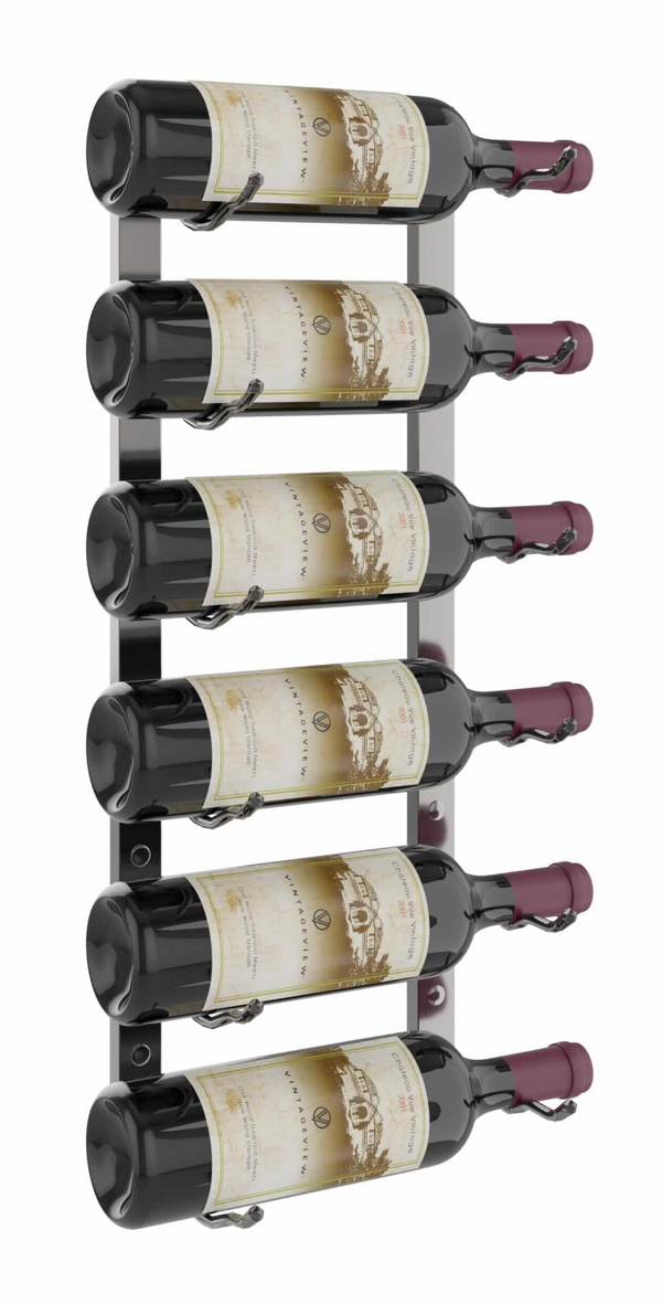 W Series Wine Rack 2 (wall mounted metal wine bottle storage)