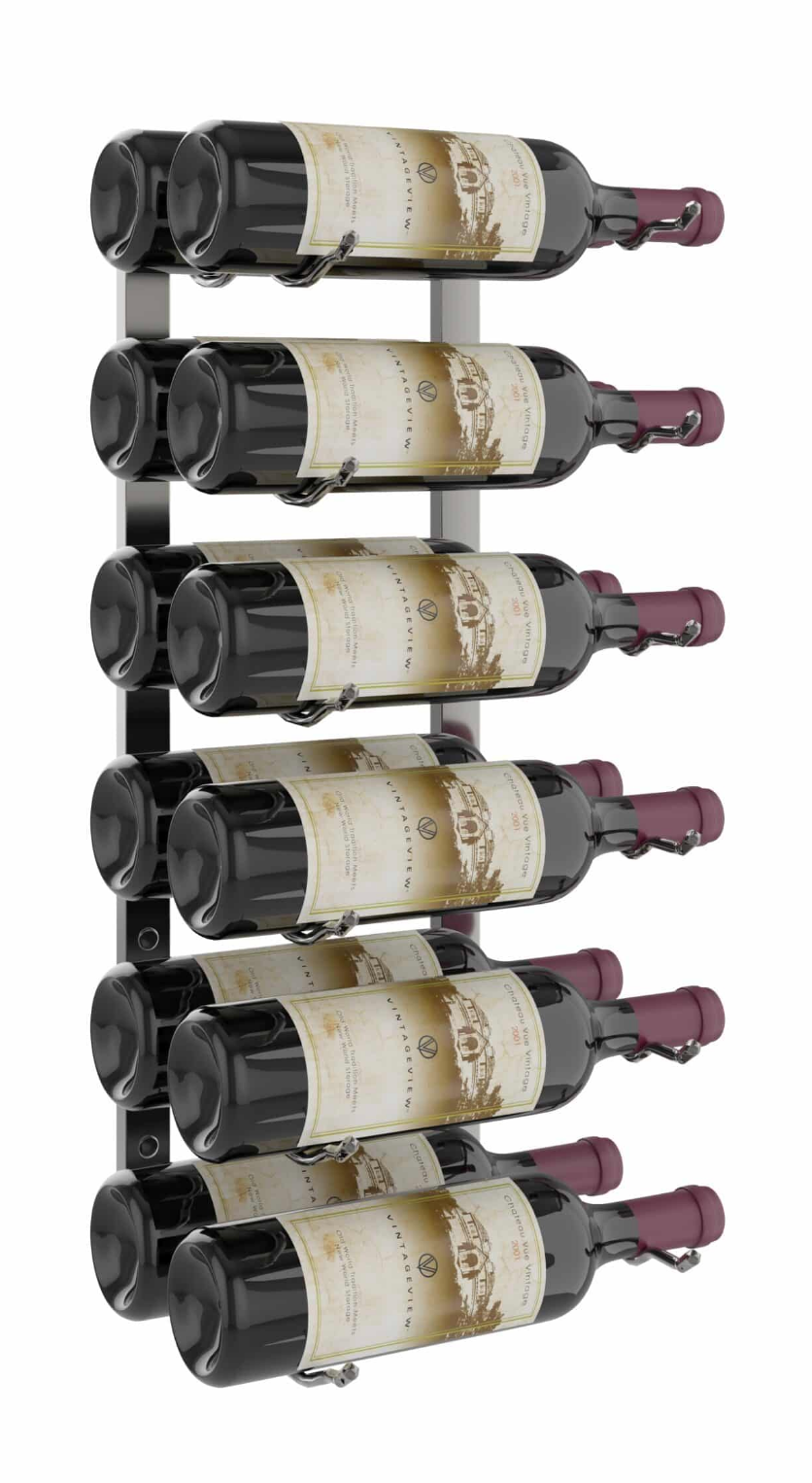 W Series Wine Rack 2 (wall mounted metal wine bottle storage)