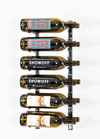 W Series Wine Rack 2 (wall mounted metal wine bottle storage)