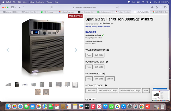 Split QC 25 Ft 1/3 Ton 3000Sqc #18372