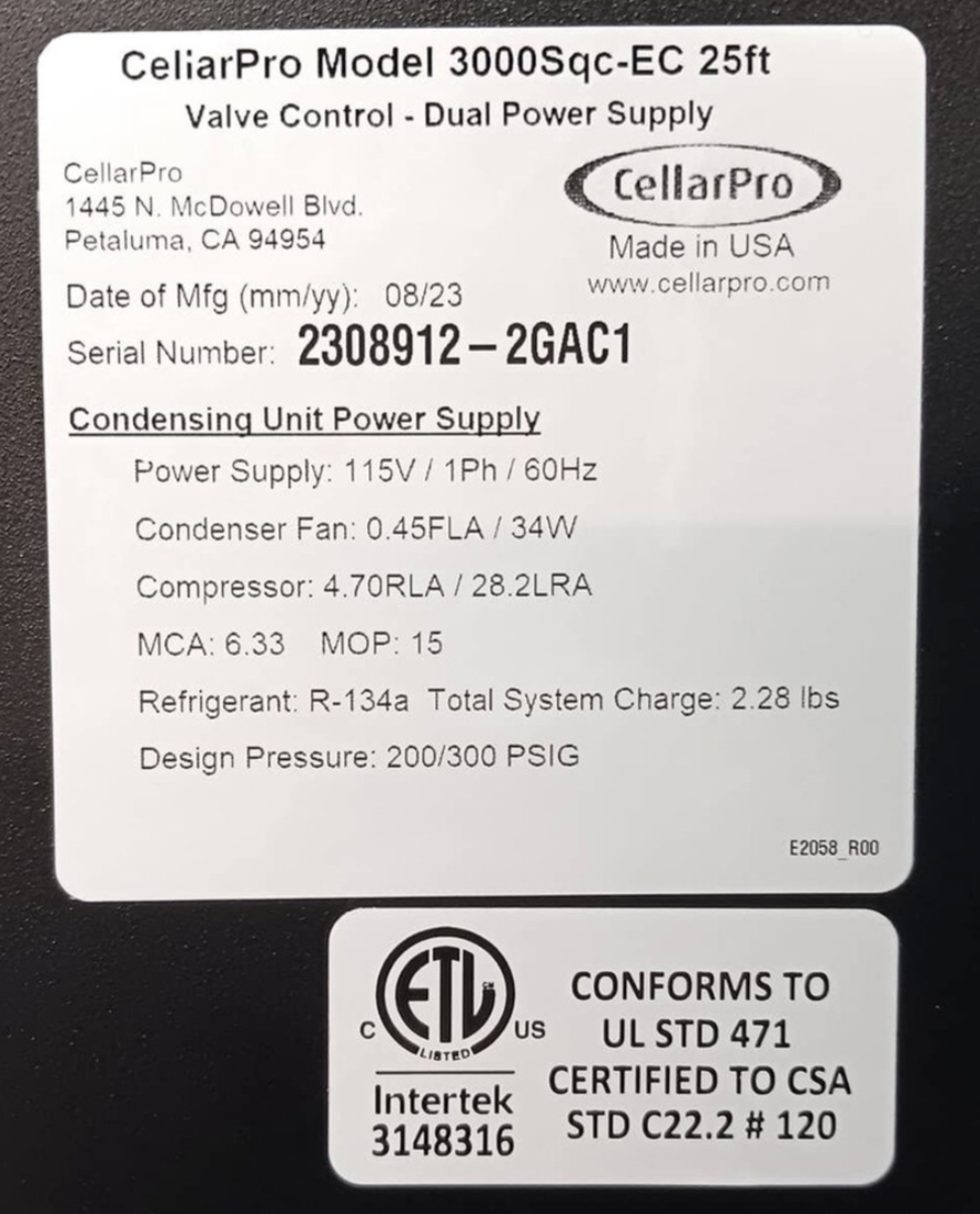 Split QC 25 Ft 1/3 Ton 3000Sqc #18372