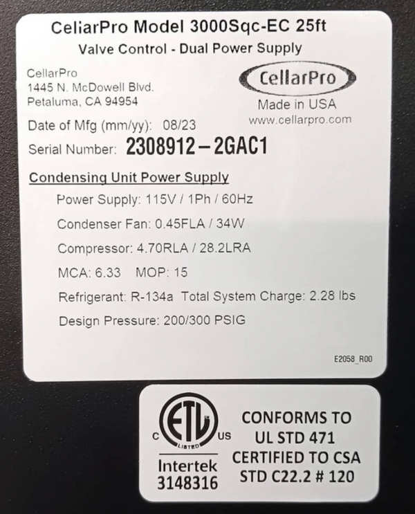Split QC 25 Ft 1/3 Ton 3000Sqc #18372