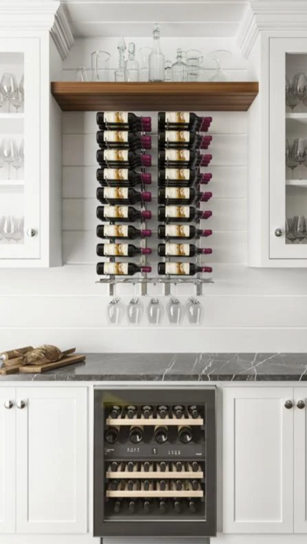 W Series Wet Bar (wall mounted metal wine rack kit)