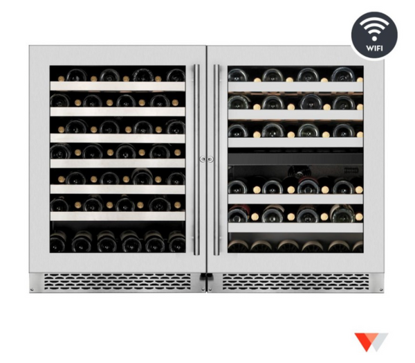 Wine Cell'R Cellar - Titanium - 3 Zones - 100 Bottles