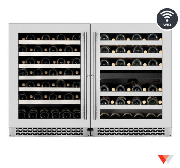Wine Cell'R Cellar - Titanium - 3 Zones - 100 Bottles