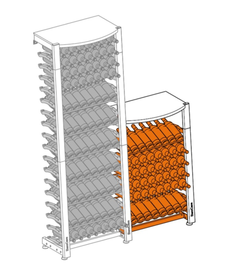 Modulosteel - Half Column - 72 Bottles