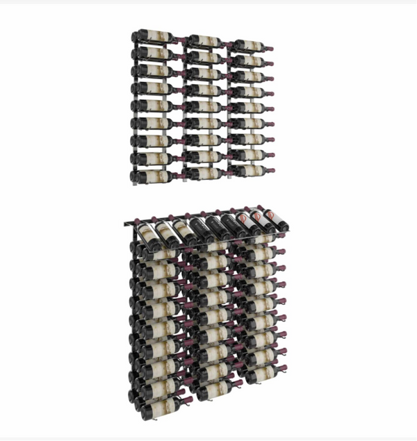 W Series Presentation Row Display (wall mounted metal wine rack kit)