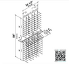W Series Presentation Row Display (wall mounted metal wine rack kit)