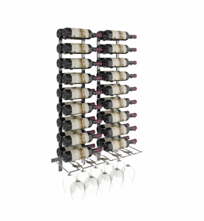 W Series Wet Bar (wall mounted metal wine rack kit)