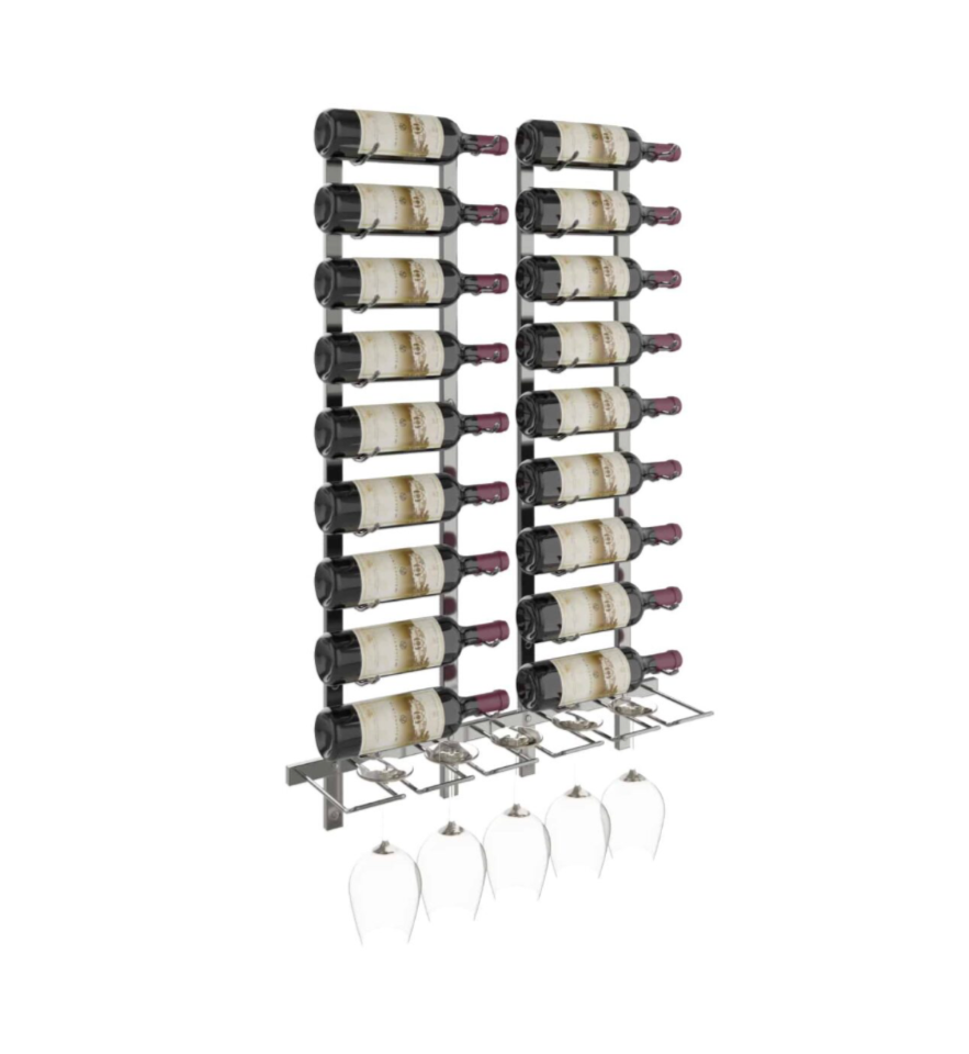 W Series Wet Bar (wall mounted metal wine rack kit)
