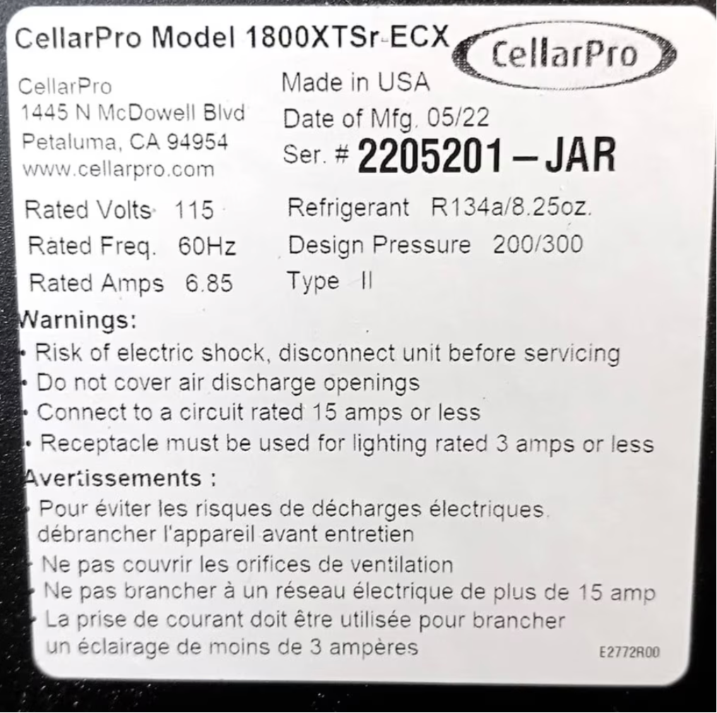 Self Contained 1/4 Ton 1800XTSr #35882