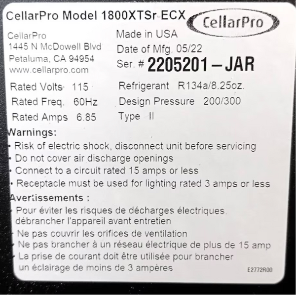 Self Contained 1/4 Ton 1800XTSr #35882