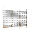 The U-Shelf, Walnut And Silver Metal