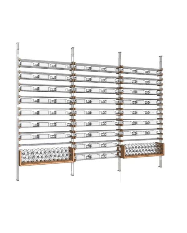 The U-Shelf, Walnut And Silver Metal