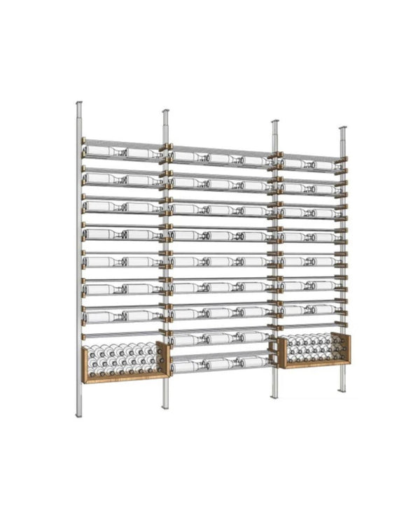 The U-Shelf, Walnut And Silver Metal