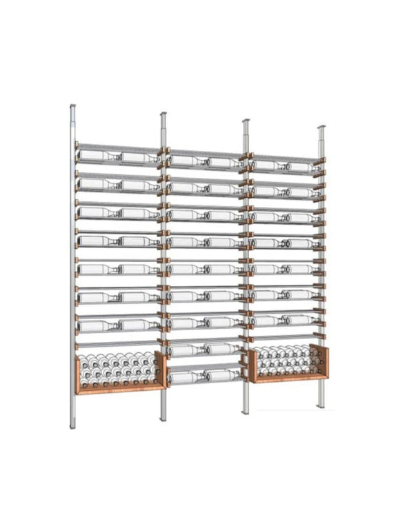The U-Shelf, Walnut And Silver Metal
