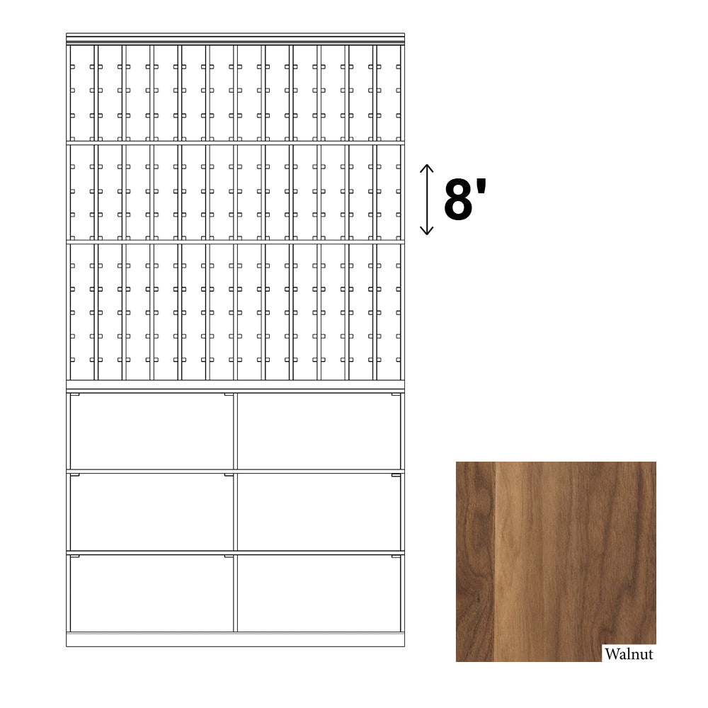 12 Column Rack & CASE - 750ml Bottles