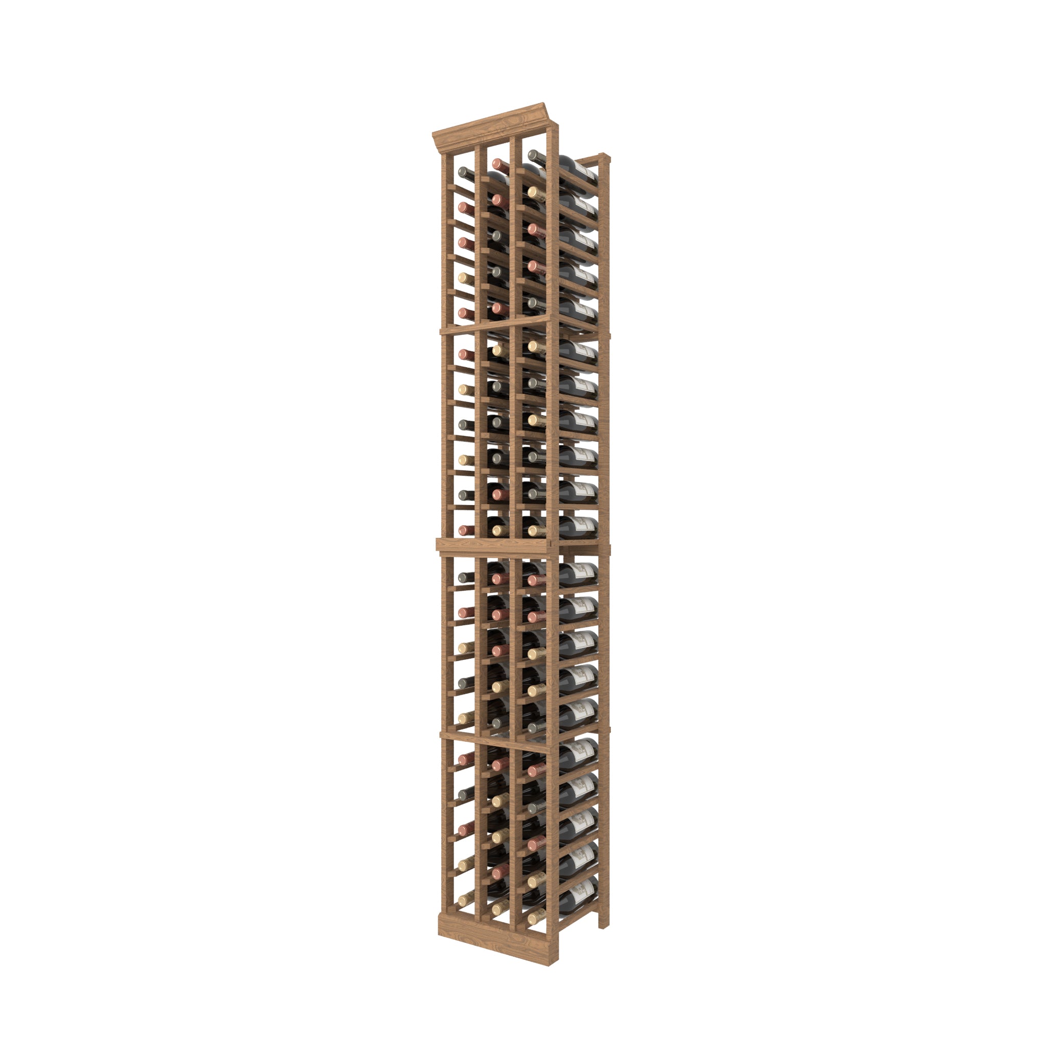 Individual Bottle Wood Wine Rack | 3 Column