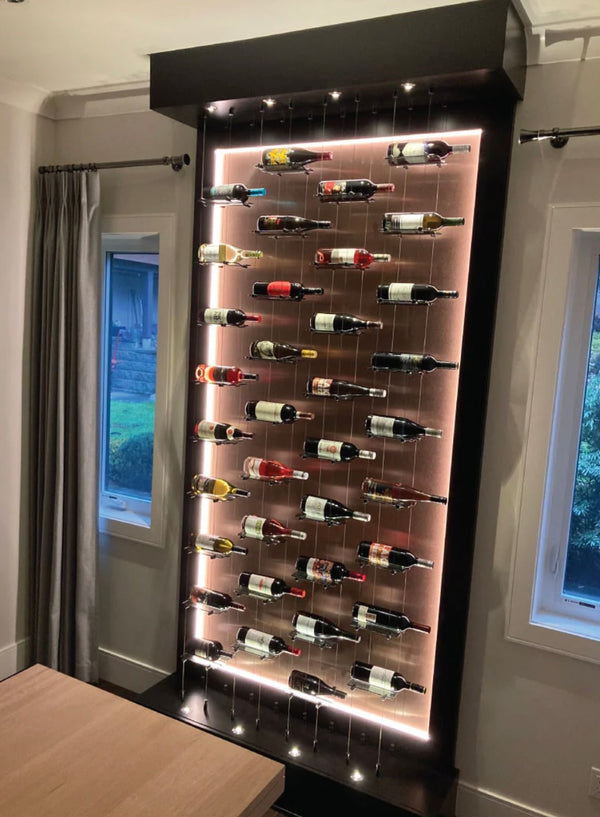 6 Bottle Float Cable Wine Racking Display Kit