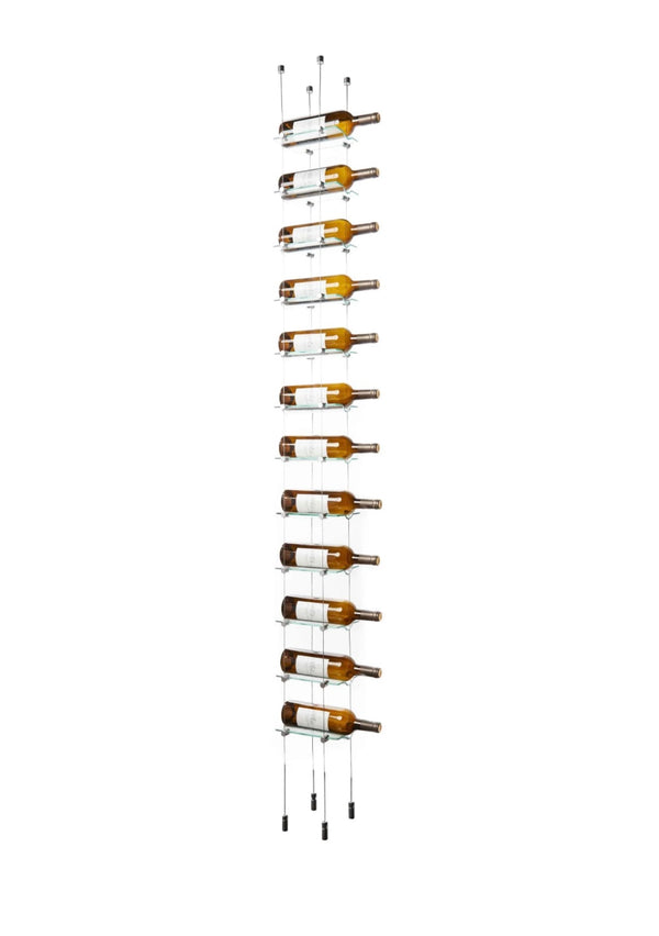 12 Bottle Float Cable Wine Racking Display Kit