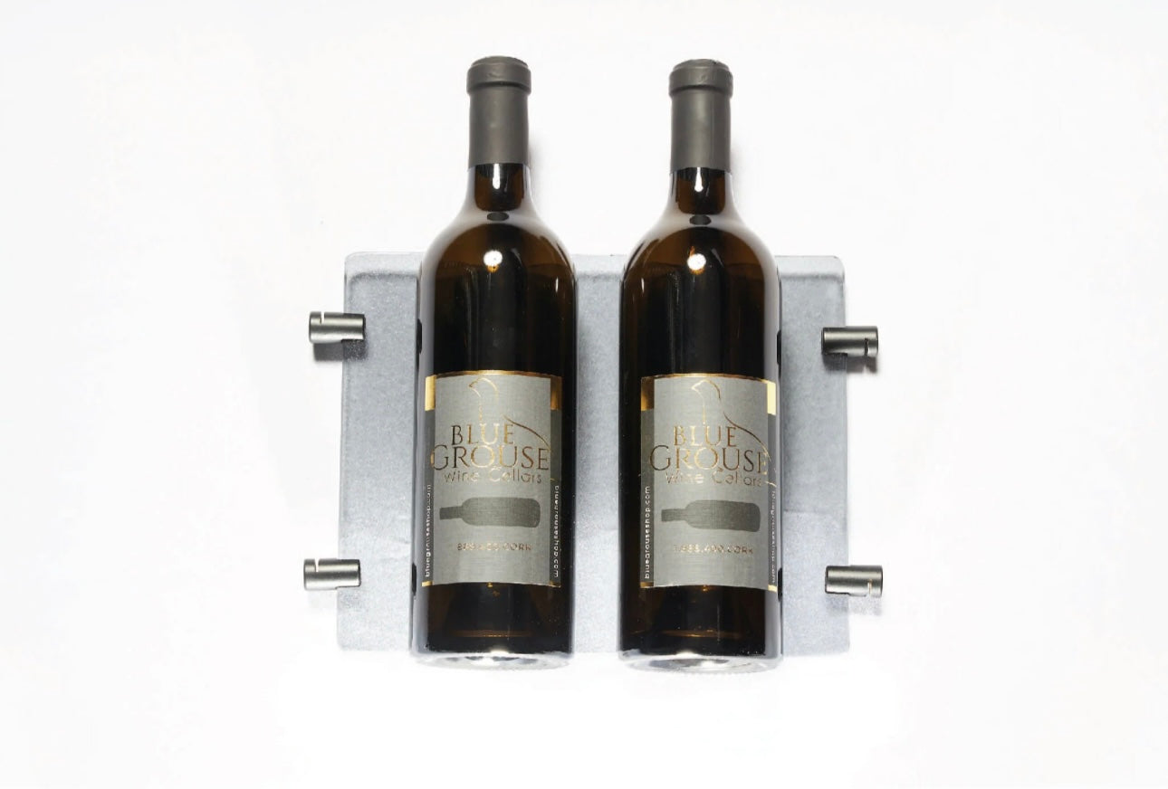 2 Bottle Glass Cradle with Clips for Float Wine Display System