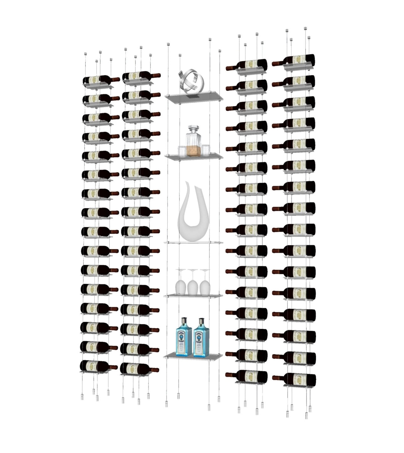 Float Glass Shelving Unit