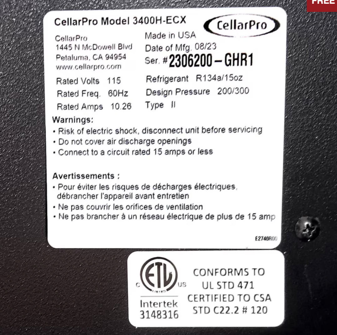 Self Contained 1/2 Ton 3400H Houdini