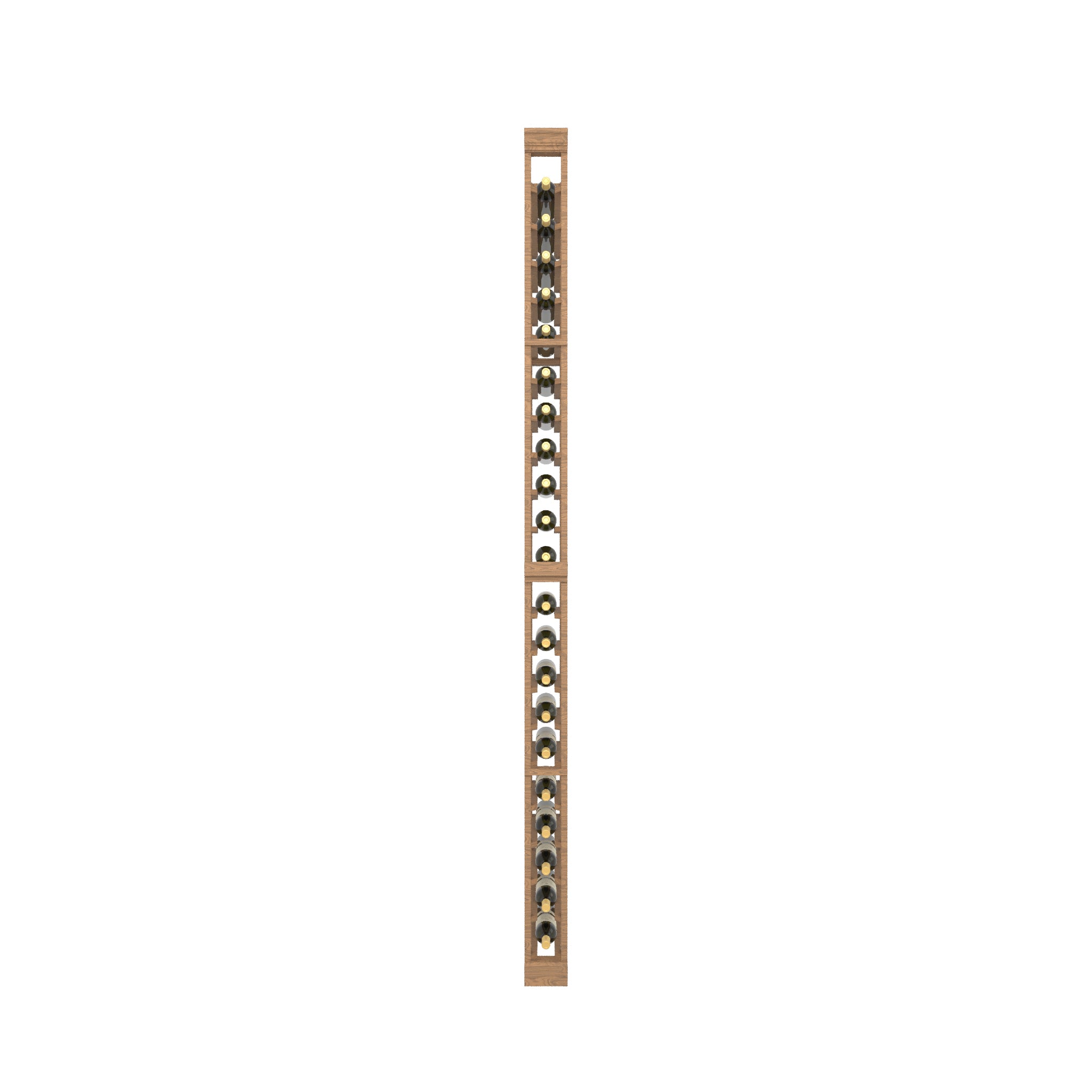 Individual Bottle Wood Wine Rack | 1 Column - Ice Wine