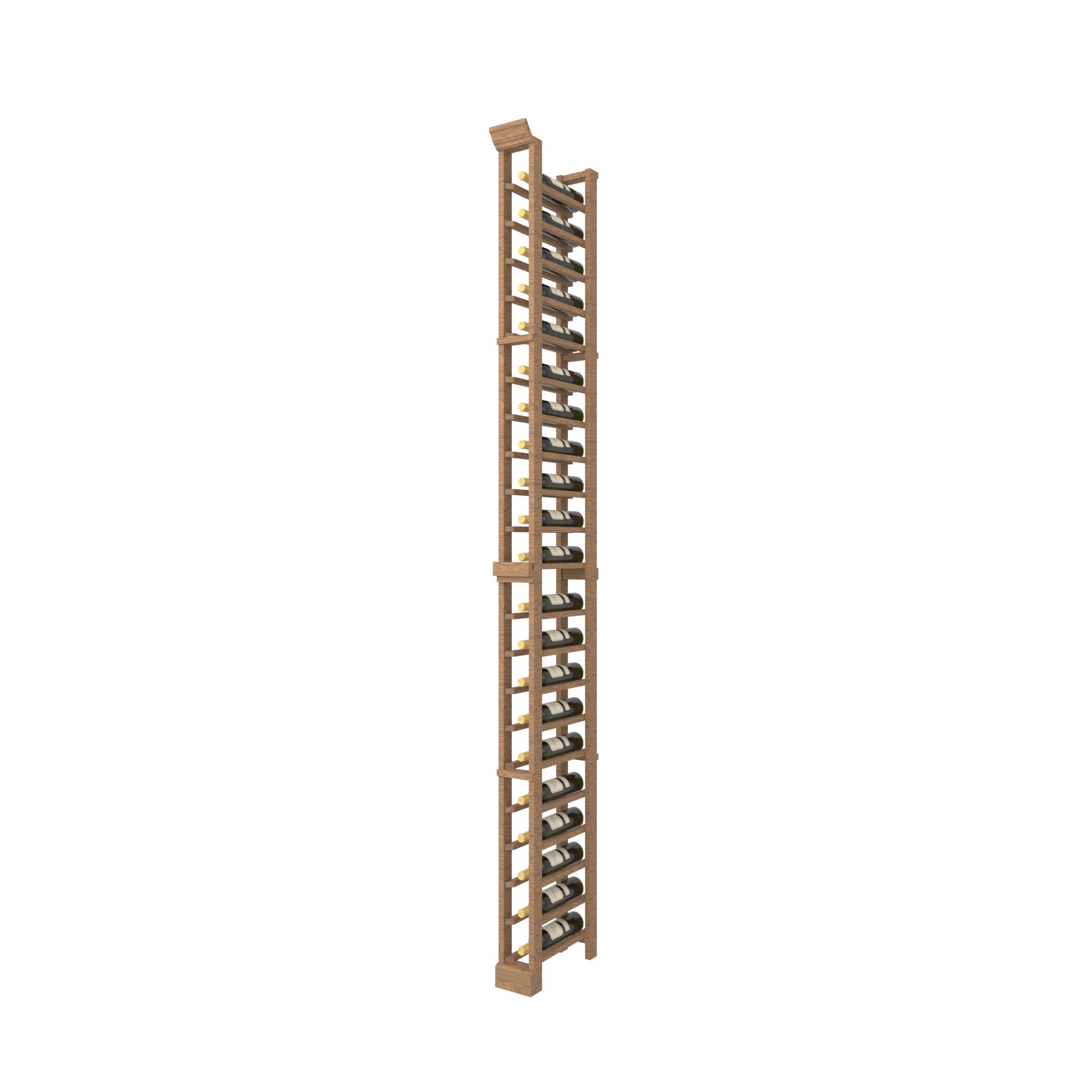 Individual Bottle Wood Wine Rack | 1 Column - Ice Wine