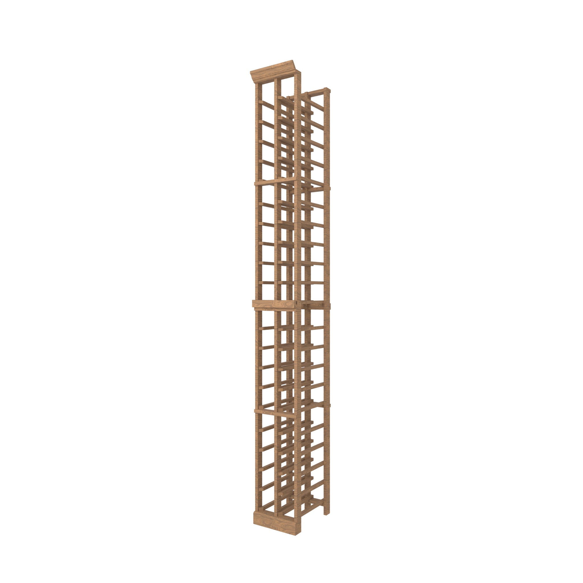 Individual Bottle Premium Wood Wine Rack | 2 Column