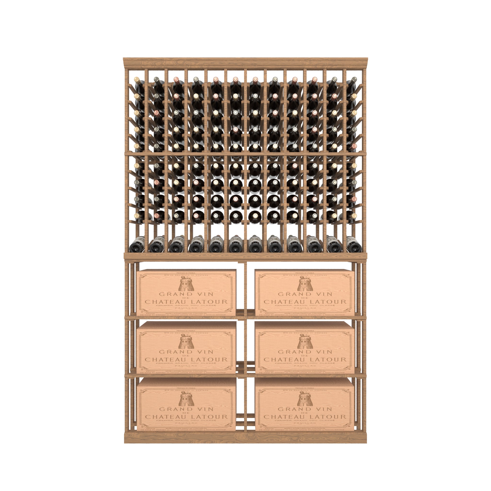 12 Column Rack & CASE with Display Row - 750ml Bottles