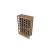 Individual Bottle Wood Wine Rack With Countertop | 6 Column, 10 rows