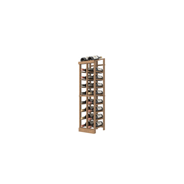 Individual full bottle wood Wine Rack with a display row - 02 Column 11 rows, magnum bottels