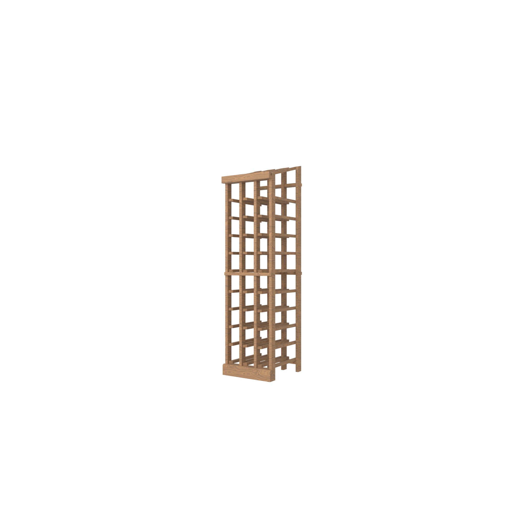 Individual Bottle Wood Wine Rack with Display Row | 3 Column, Ice Wine