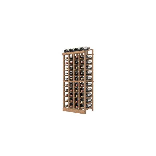	Individual Bottle Wood Wine Rack with Display Row | 4 Column, 11 Rows 