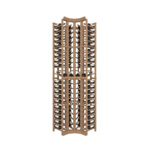 04 Column Curved Corner Rack with Display Row - 750ml Bottles